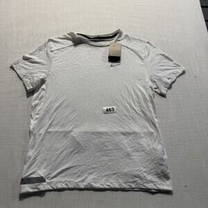 Nike Dri-FIT Run Division Rise 365 T-shirt Men's Sz M White Brand New